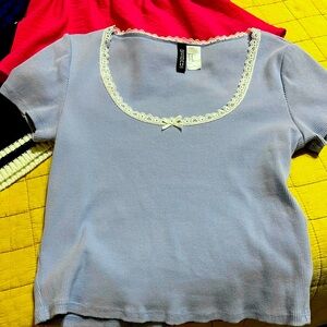 H & M babydoll top
